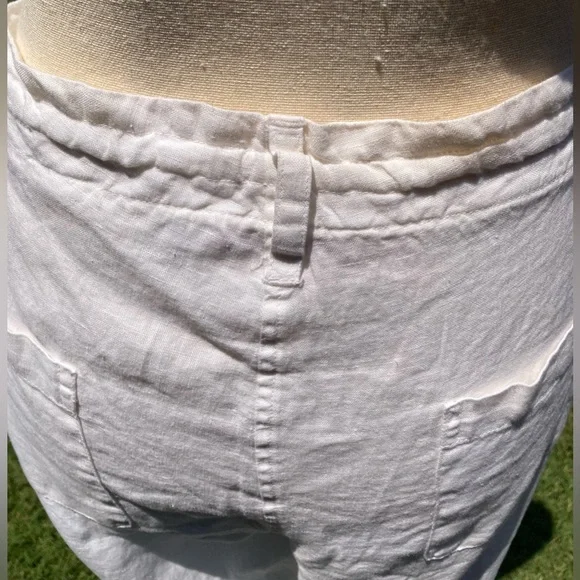 Johnny Was Ivory Lace & Crochet Trimmed Women's Pants - Picture 4 of 15